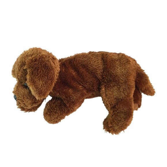 Ty Chocolate Lab Puppy Dog Plush 12" Stuffed Animal Reddish Brown Labradoodle - Picture 3 of 8